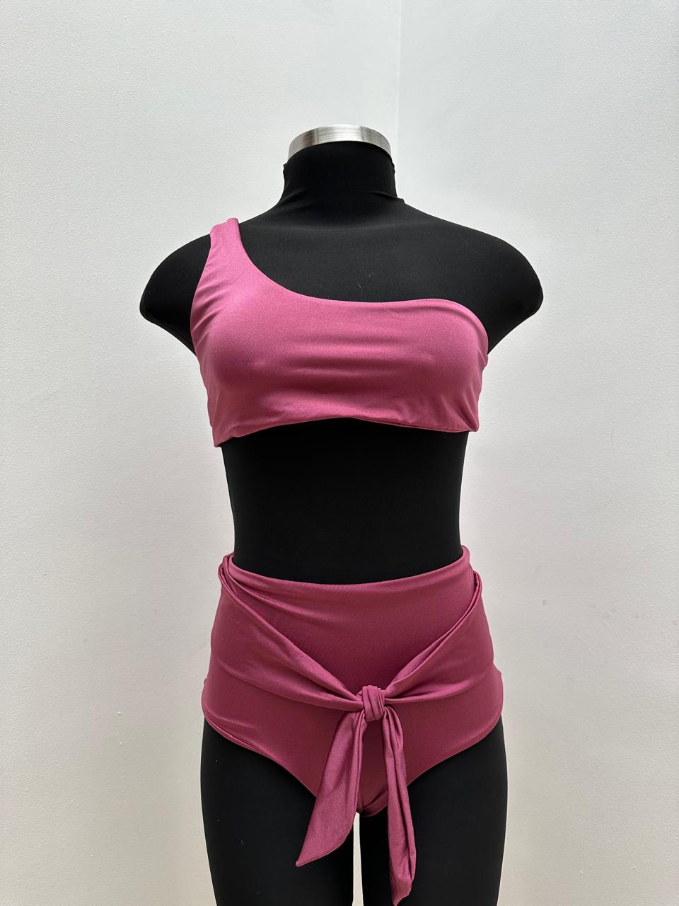 Vestido de Baño Asimétrico de Dos Piezas